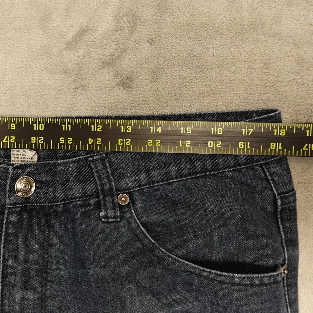 PD&C jeans straight‎ leg men's 36x32 dark wash blue paper denim and cloth